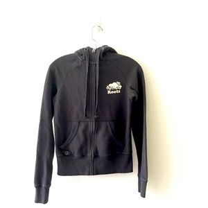 Roots Hooded Zip Front Sweatshirt